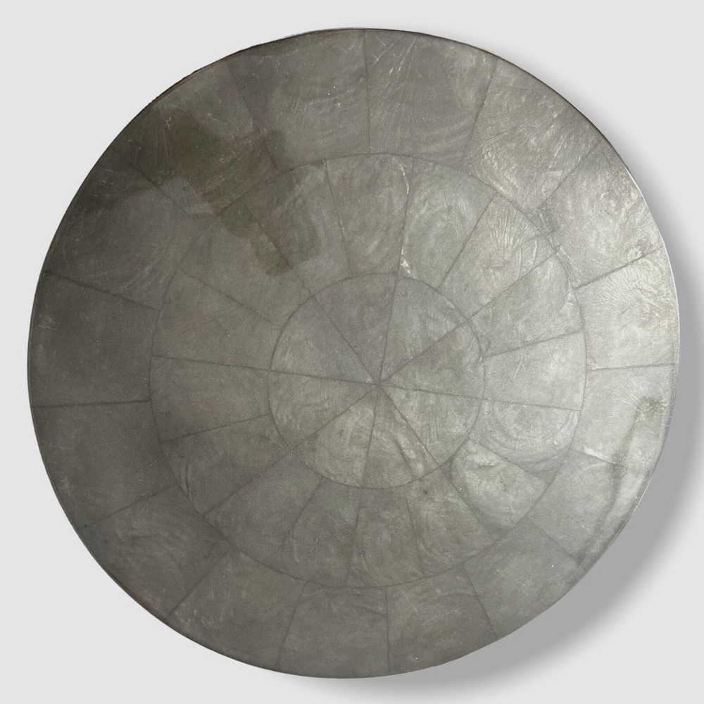 Kim Seybert Round Capiz Gray PERFECT Placemats  BNWT Beautiful! 12 available